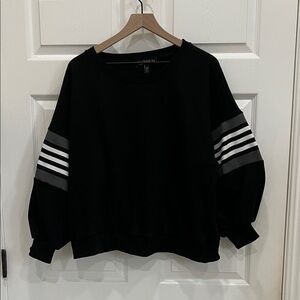 Eloquii Oversized Sweatshirt w/ Bubble Sleeves & Stripes (18/20, NWOT)